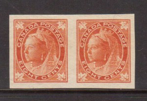 Canada #72a XF/NH Imperf Pair **With Certificate**