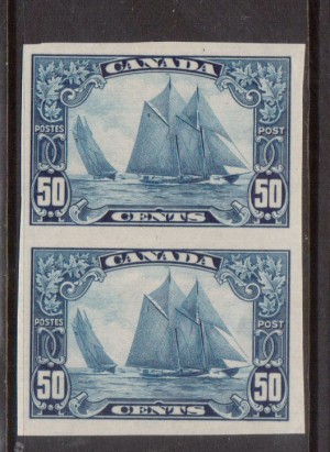 Canada #158a XF/NH Imperforate Pair **With Certificate**