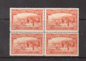 Canada #102 XF/NH Block **With Certificate**