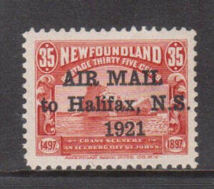 Newfoundland #C3J VF/NH **With Certificate**