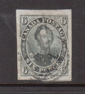 Canada #5b Used Superb Huge Margin Gem **With Certificate**