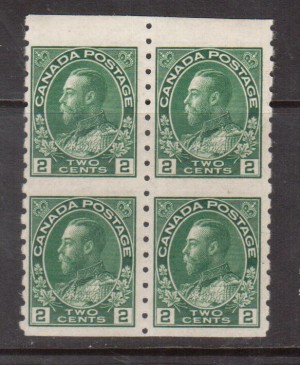 Canada #128ai VF/NH Block **With Certificate**