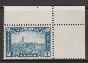 Canada #176 XF/NH UR Margin Example **With Cert.**
