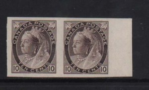 Canada #83a XF Mint Imperf Pair  **With Certificate**