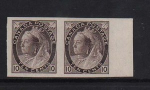 Canada #83a XF Mint Imperf Pair  **With Certificate**