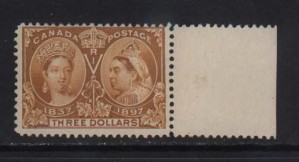 Canada #63 Mint Margin Copy  **With Certificate**