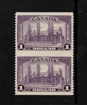 Canada #245a XF/NH Imperf Pair **With Certificate**