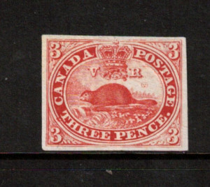 Canada #1P VF Plate Proof In Red