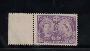 Canada #64 VF/NH Left Margin Example **With Certificate**