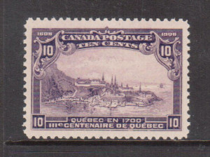 Canada #101 XF/NH Gem **With Certificate**