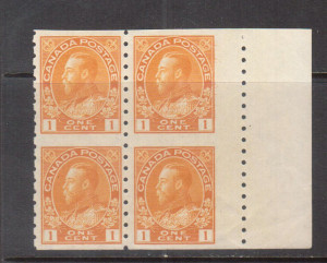 Canada #126ac XF/NH Block **With Certificate**