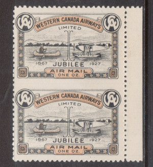 Canada #CL41d XF Mint Imperforate Between Margin Pair