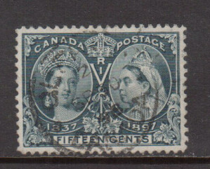 Canada #58 XF Used With Ideal Sept 30 1898 Cancel **With Certificate**