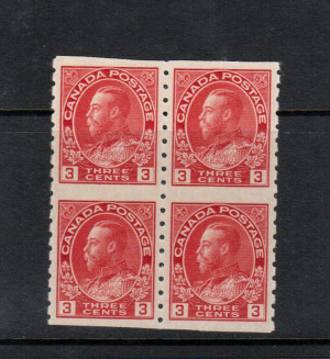 Canada #130a XF/NH Block **With Certificate**