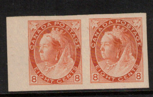 Canada #82a XF/NH Imperf Pair **With Certificate**