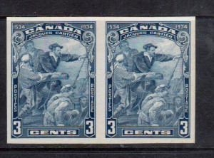Canada #208a XF/NH Imperf Pair **With Certificate**