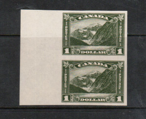 Canada #177a XF Mint Imperf Pair **With Certificate**