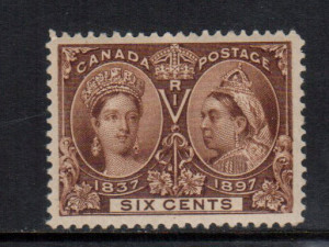 Canada #55 XF/NH **With Certificate**