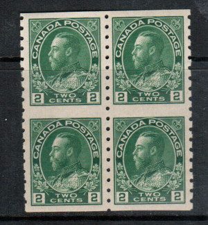 Canada #128ai XF/NH Block **With Certificate**