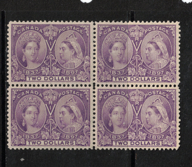 Canada #62 XF Mint Block Full Original Gum Hinged (Light Gum Dist)