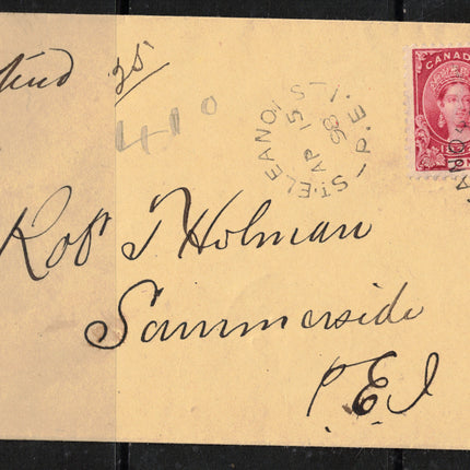 Canada #61 VF Used On Registered Cover To PEI **With Certificate**