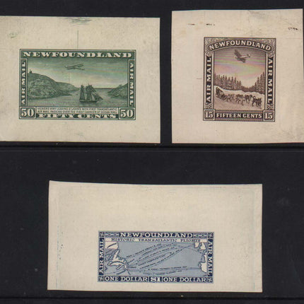 Newfoundland #C6DP - #C8DP A Superb Set Of Die Proofs