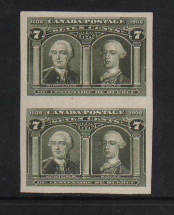 Canada #100ii XF Mint Imperforate Pair