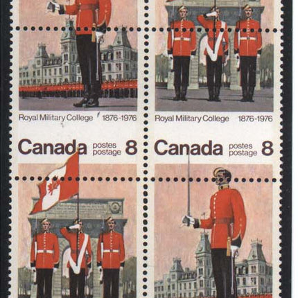 Canada #693a Mint Major Error Setenant Block Of Eight