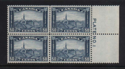 Canada #176 XF/NH Plate Block Of Four