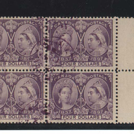 Canada #64 XF Used Block **With Certificate**