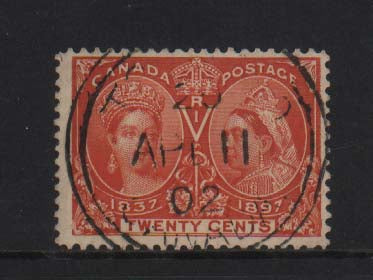 Canada #59i VF Used With S.O.N. CDS Cancel