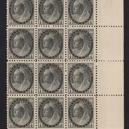 Canada #74ii VF/NH Major Reentry Block Of 15