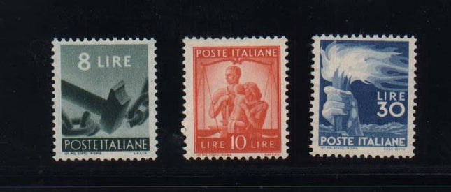 Italy #486 - #488 VF/NH Set