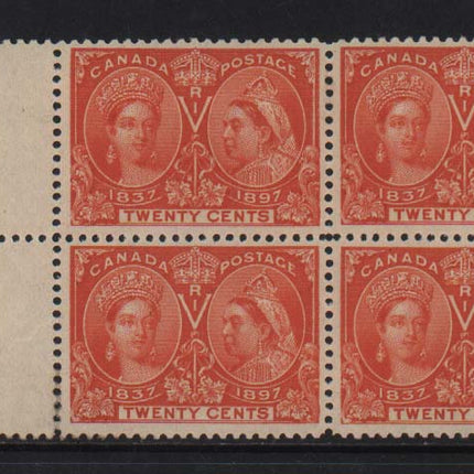 Canada #59i XF Mint Gem Block **With Certificate**