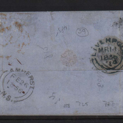 Nova Scotia #2a #2 Used Bisect On Folded Cover **With Cert.**