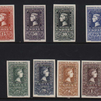 Spain #776 - #779 & #C127 - #C130 XF/NH Imperf Set