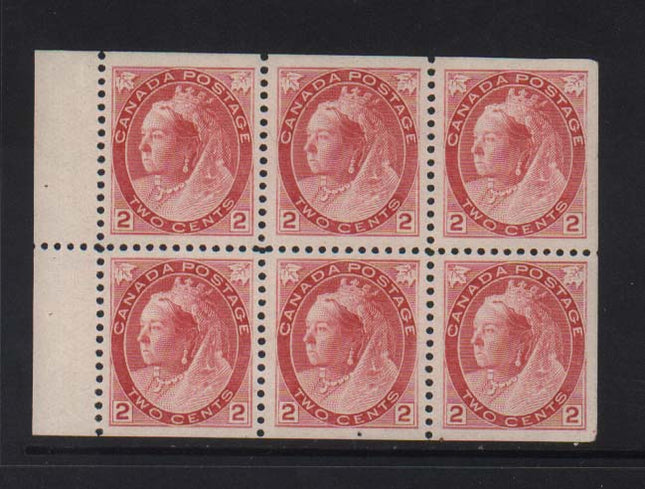 Canada #77b XF/NH Rare Booklet Pane