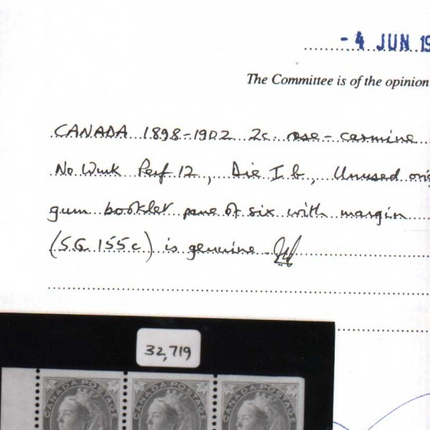 Canada #77b XF/NH Rare Booklet Pane
