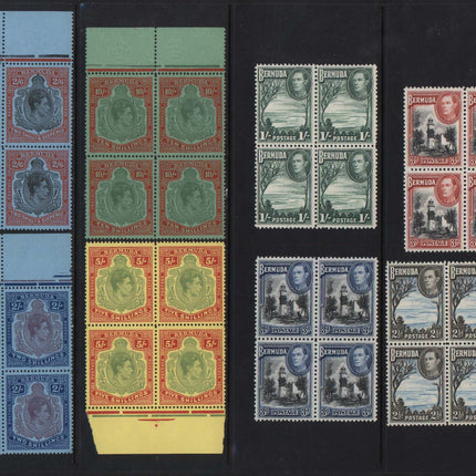 Bermuda #118 - #126 XF/NH Choice Blocks