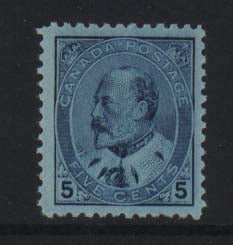 Canada #91 XF/NH Gem Worn Plate Variety **With Certificate**