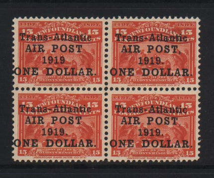 Newfoundland #C2 #C2a #C2b #C2ii XF Mint Positional Block