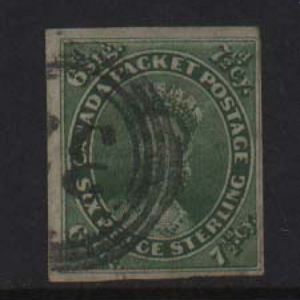 Canada #9 VF Used With Rare 4 Ring 32 Cancel **With Cert.**