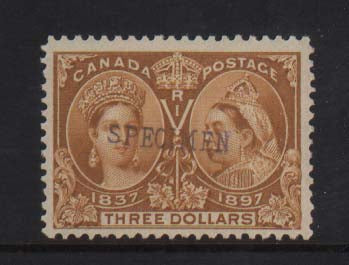 Canada #63s VF/NH Specimen Overprint *With Certificate*