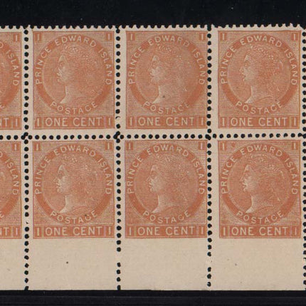 Prince Edward Island #11v VF/NH Imperf A Bottom Block