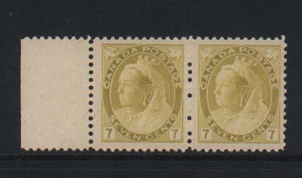 Canada #81 NH Mint Superb Gem Pair **With Certificate**
