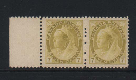 Canada #81 NH Mint Superb Gem Pair **With Certificate**