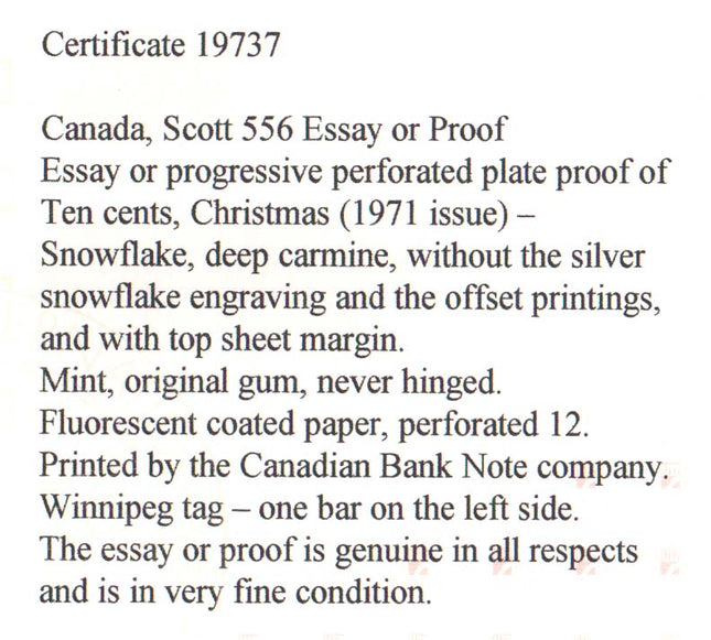 Canada #556 (EP) XF/NH Missing Silver & Engraving Error