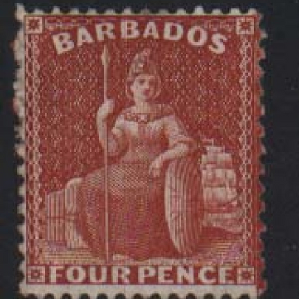 Barbados #53b (SG #84) Mint **With 2 Certificates**
