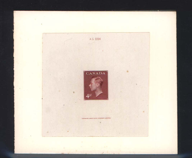 Canada #292DP Large Die Proof With Die #