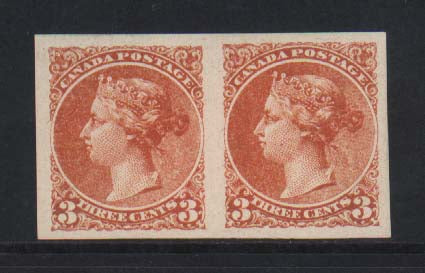 Canada XF Mint Dominion Of Canada Plate Essay Pair In Orange